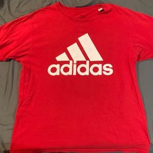 Mens ADIDAS L red t-shirt